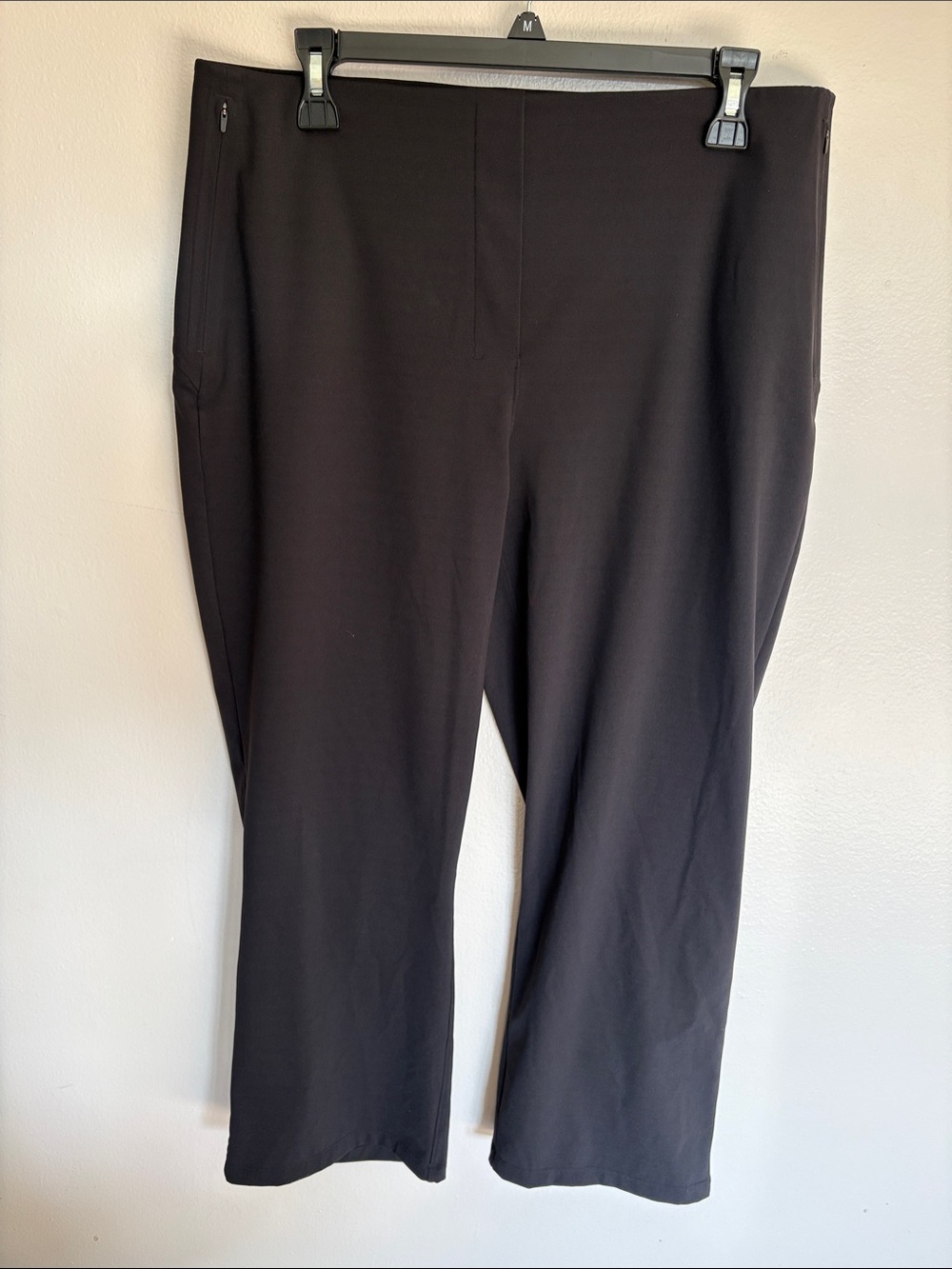 lululemon Smooth Fit Pull on High Rise Black Cropped Pants